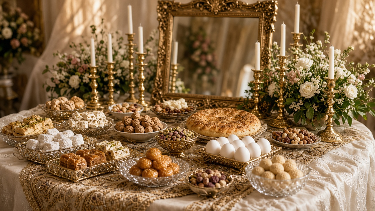 سفره عقد ایرانی؛ نمادها و معنای هر عنصر روی سفره
